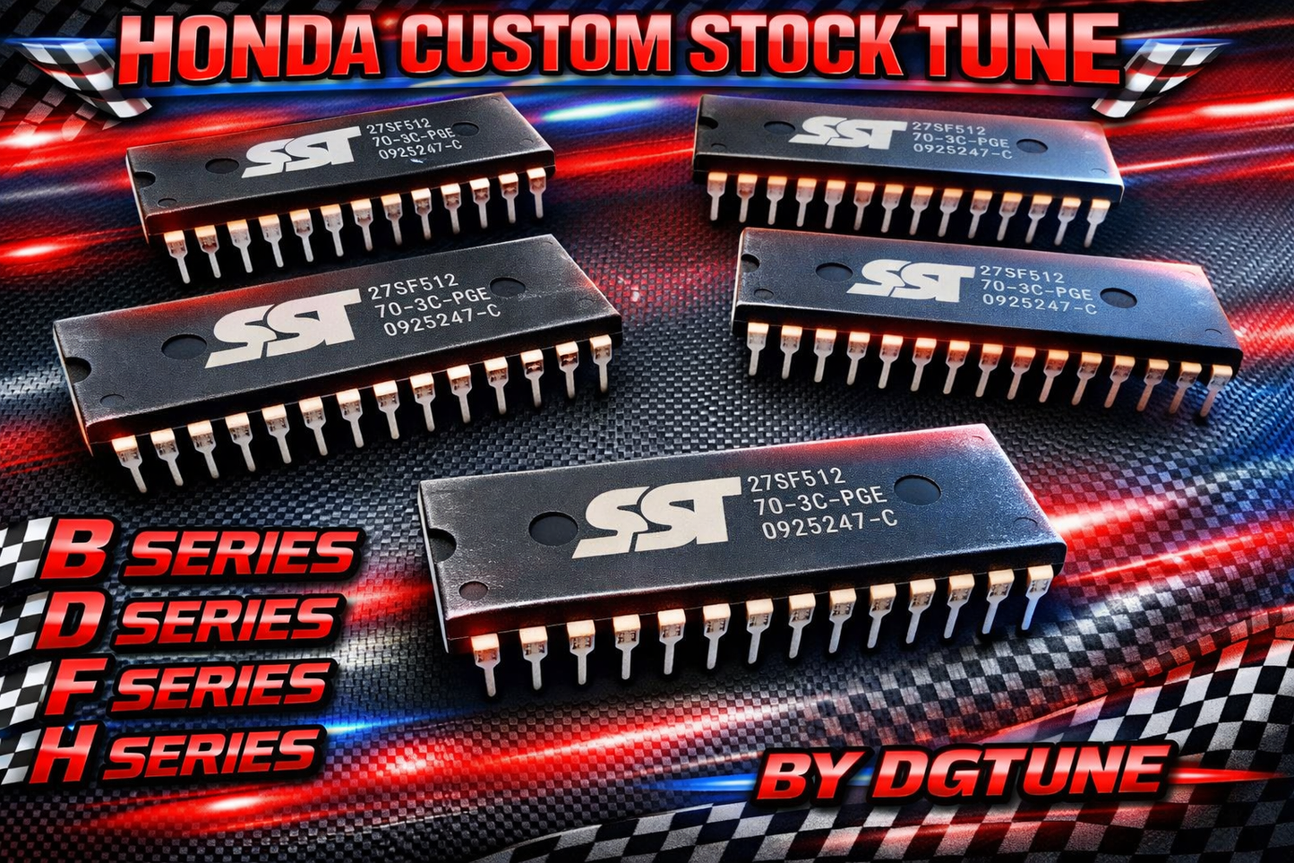 Factory Stock Basemap ECU Chip Tune – Honda P28, P30, P61, P72, P75, P05, P06, P07, P08